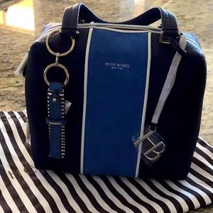 Henri Bendel 2 tone navy and royal blue bag